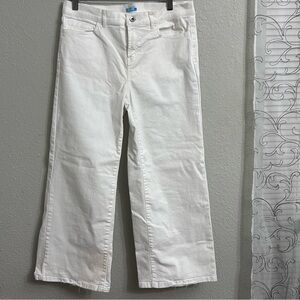 JMclaughlin Women’s White Wide Legs Jeans Size 8
